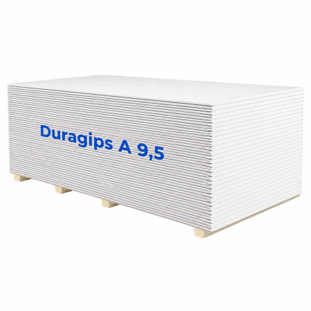 Placa gips-carton Duragips A, tip A, 9.5 x 1200 x 2600 mm